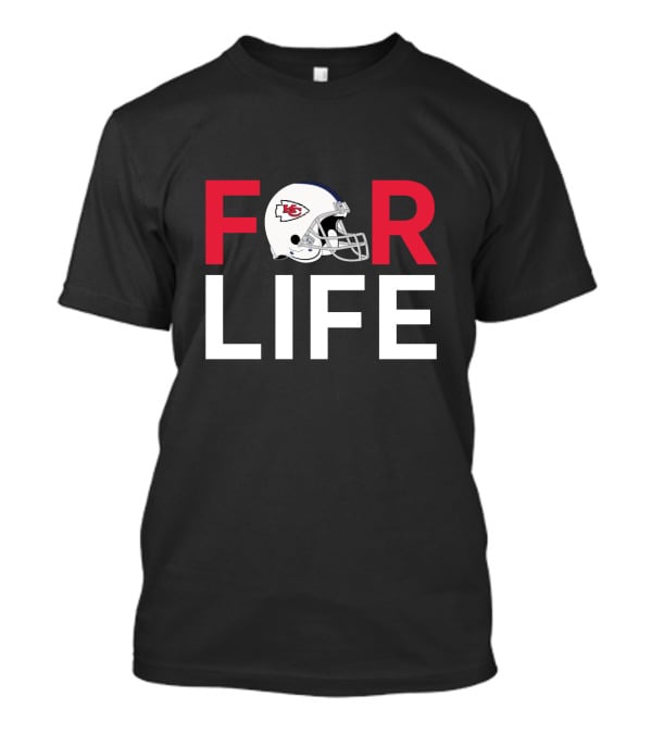 Kansas City Chiefs Helmet For Life Fan Support T-Shirt
