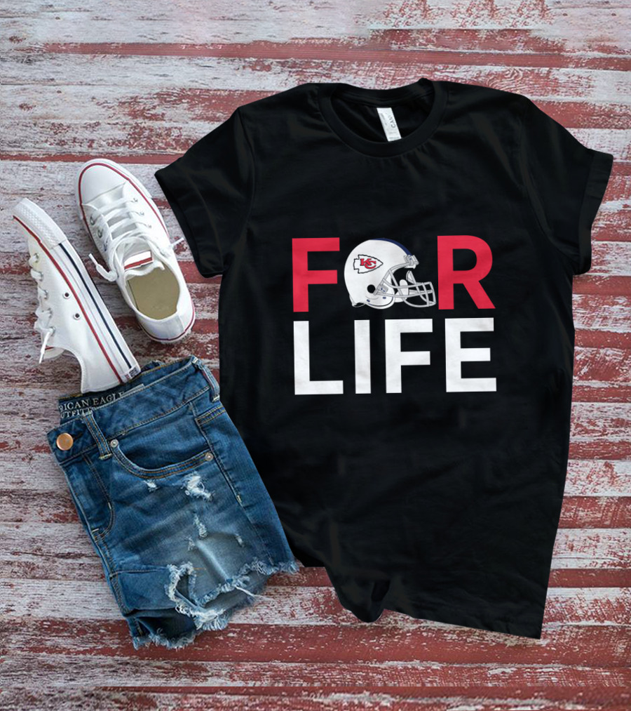 Kansas City Chiefs Helmet For Life Fan Support T-Shirt