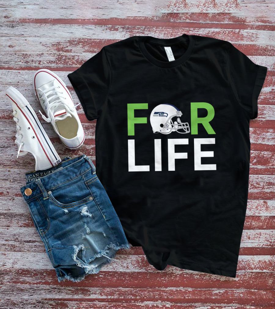 Seattle Seahawks Helmet For Life Fans T-Shirt