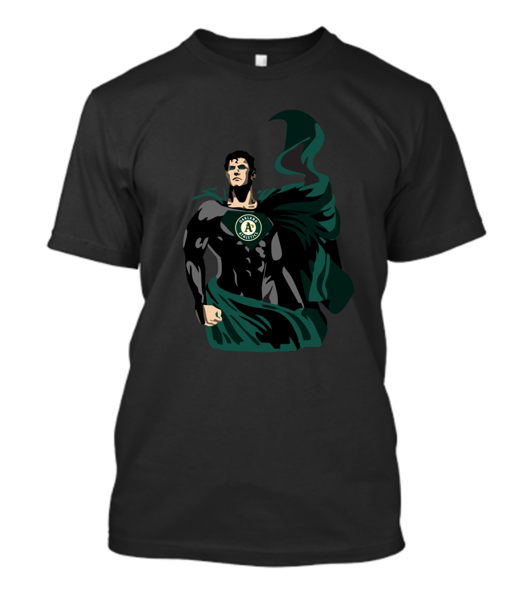 Superman Oakland Athletics Emblem Hero Fan T-Shirt
