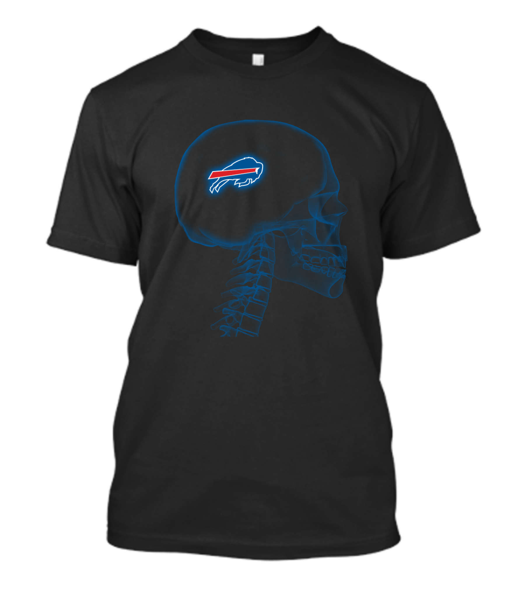 Buffalo Bills Brain X-Ray Halloween Vision For Fans T-Shirt