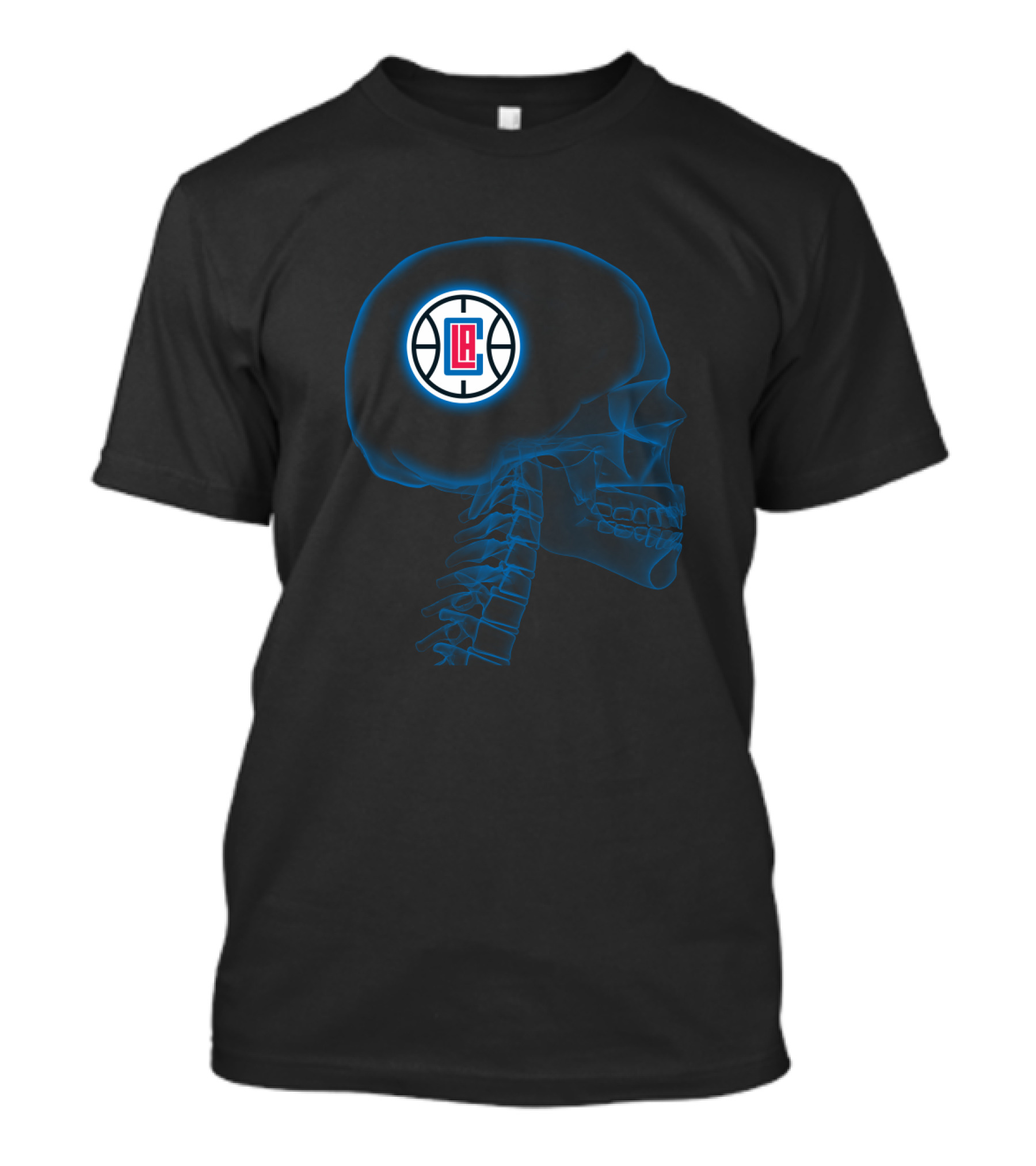 La Clippers In My Brain Halloween Fans Skull T-Shirt