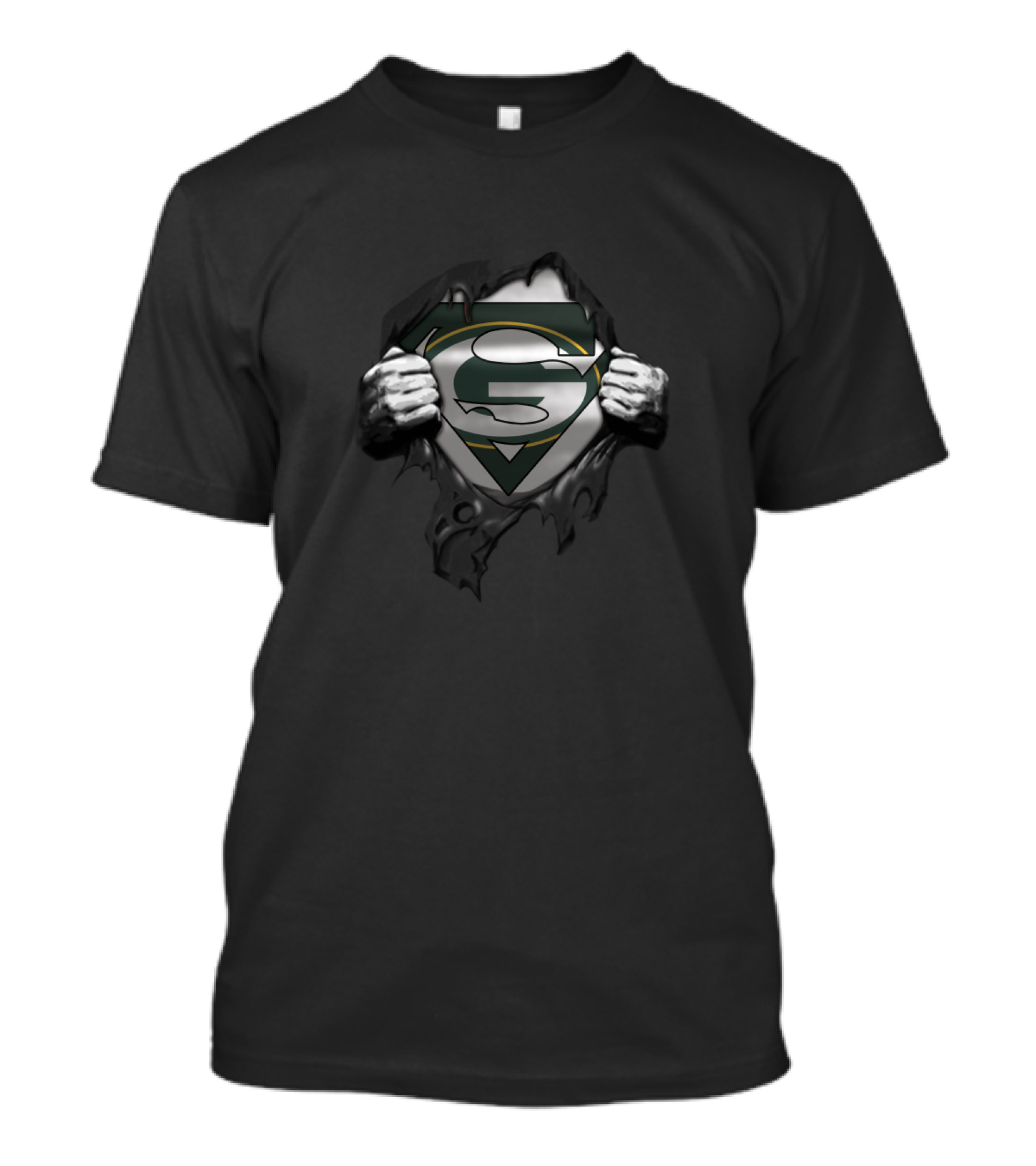 Superman Green Bay Packers Fan T-Shirt