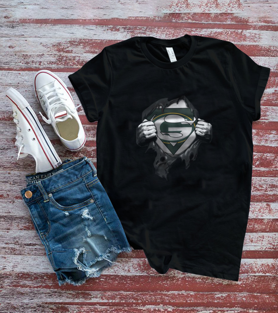 Superman Green Bay Packers Fan T-Shirt