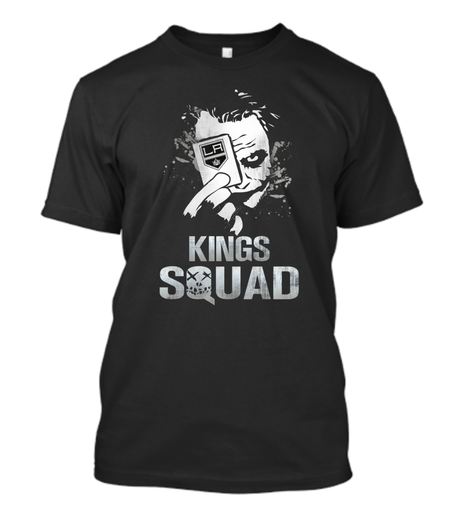 Joker Kings Squad With Los Angeles Kings Hockey Card T-Shirt