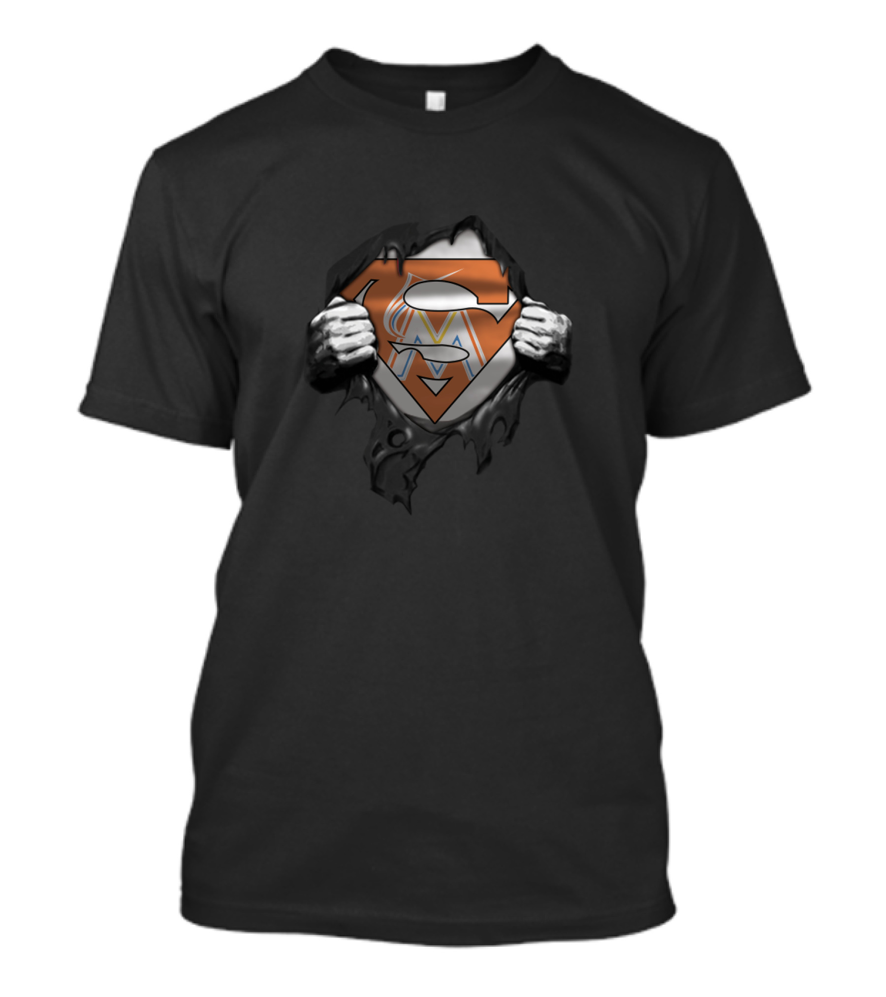 Superman Miami Marlins Fans Symbol T-Shirt