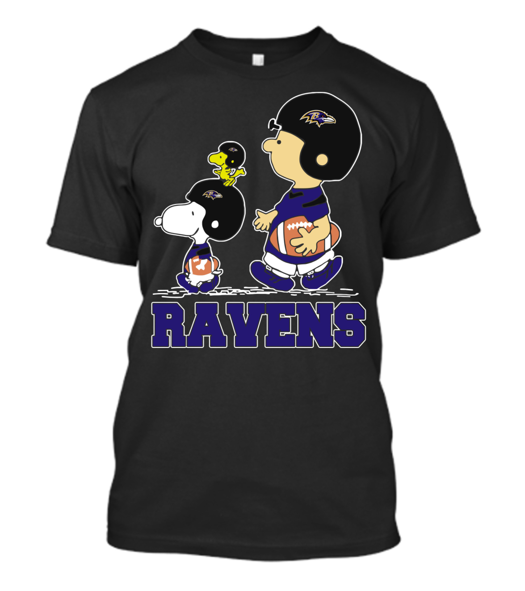 Snoopy And Friends Ravens Football Baltimore Fans T-Shirt