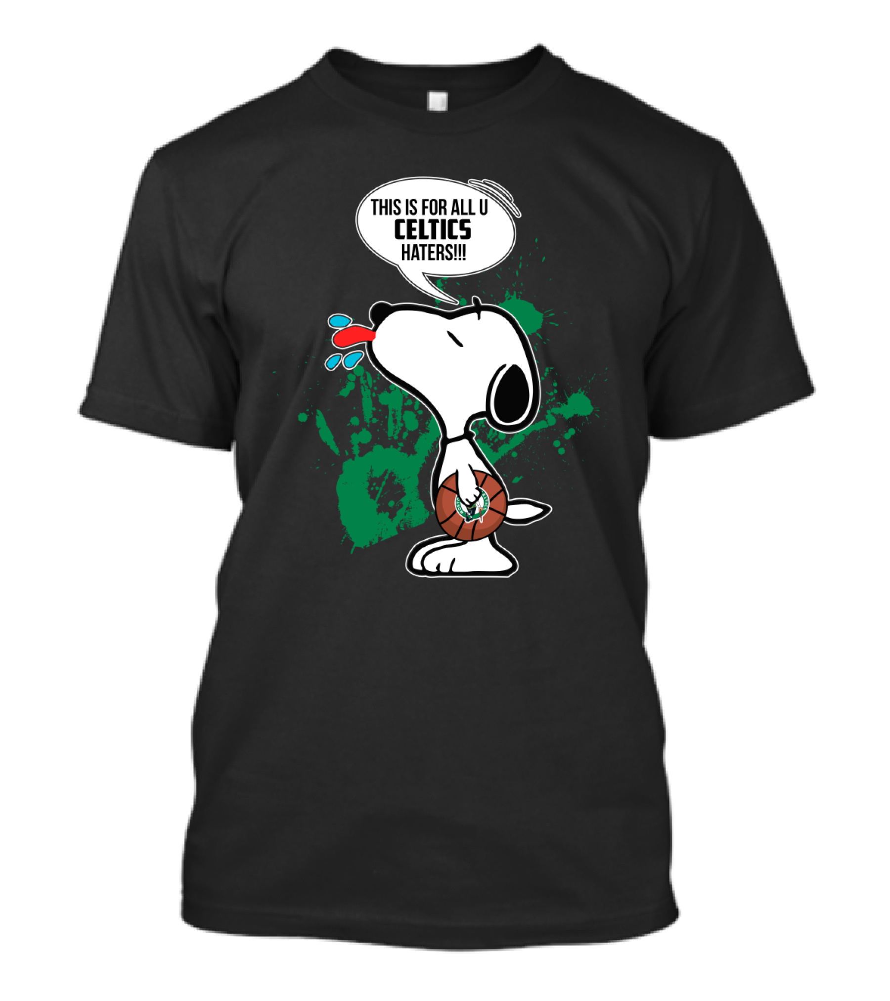 Snoopy This Is For All You Celtics Haters Basketball T-Shirt