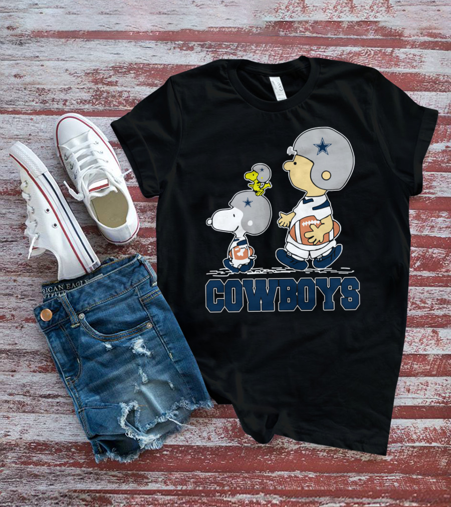 Cowboys Snoopy And Friends Dallas Football Fans T-Shirt