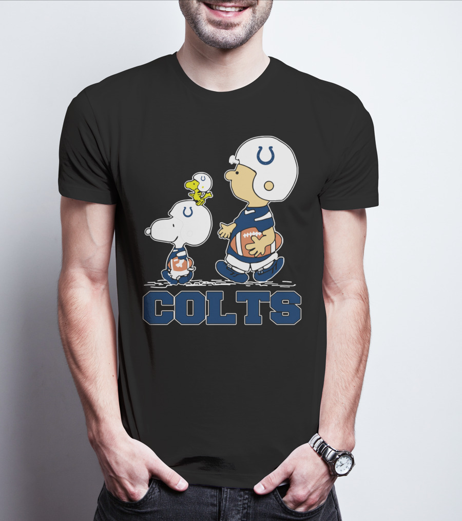 Snoopy Woodstock Indianapolis Colts Team Spirit T-Shirt