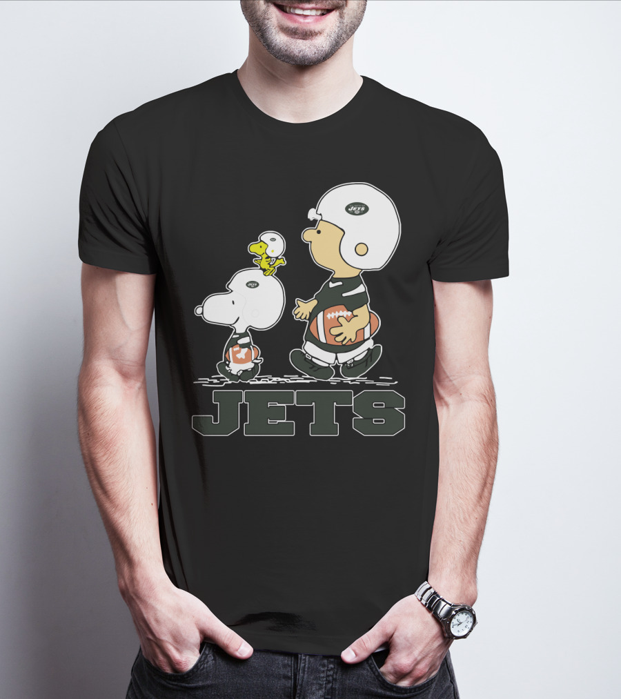 Snoopy And Woodstock New York Jets Football Fans T-Shirt
