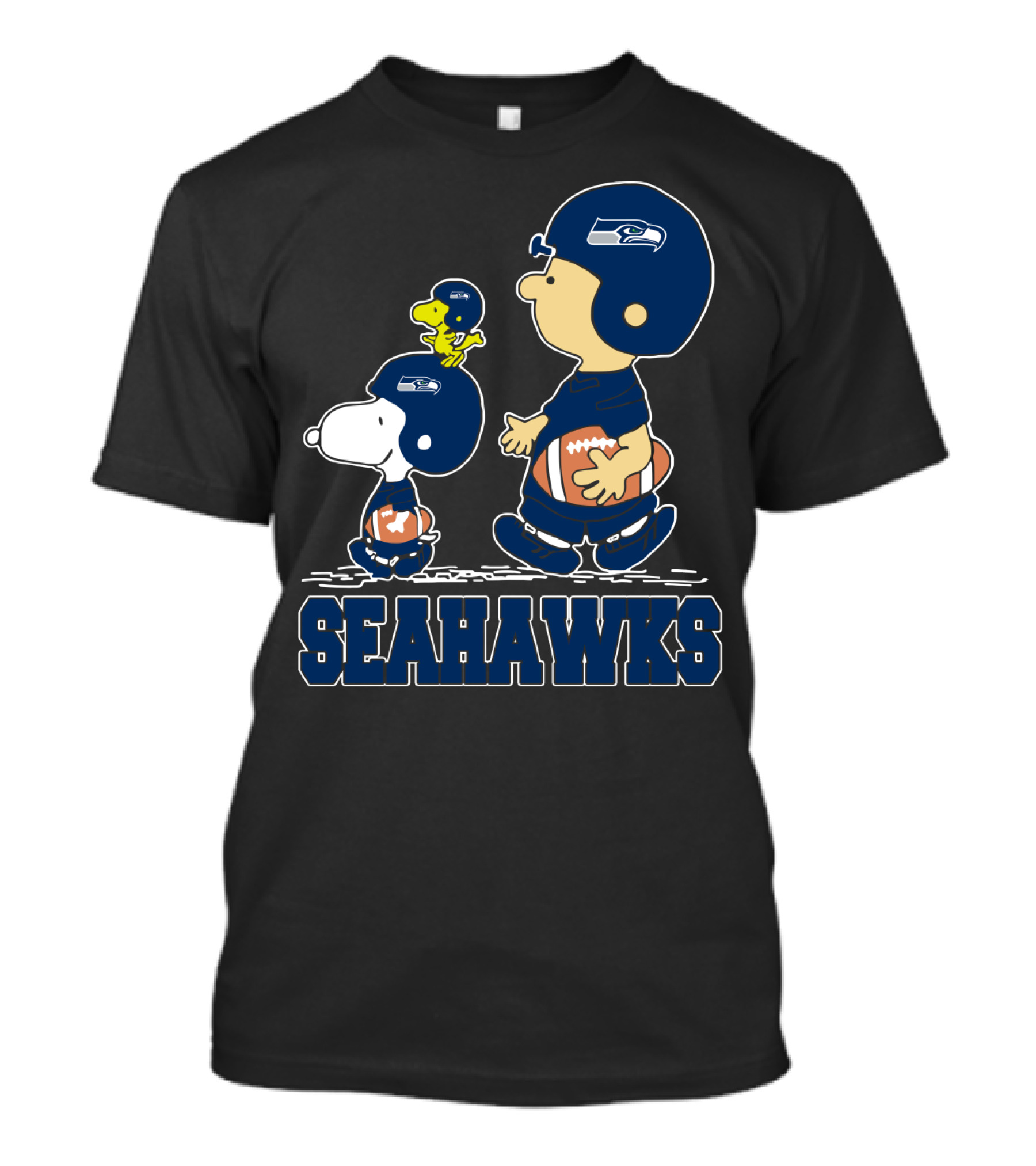 Snoopy And Friends Seattle Seahawks Football Fans T-Shirt