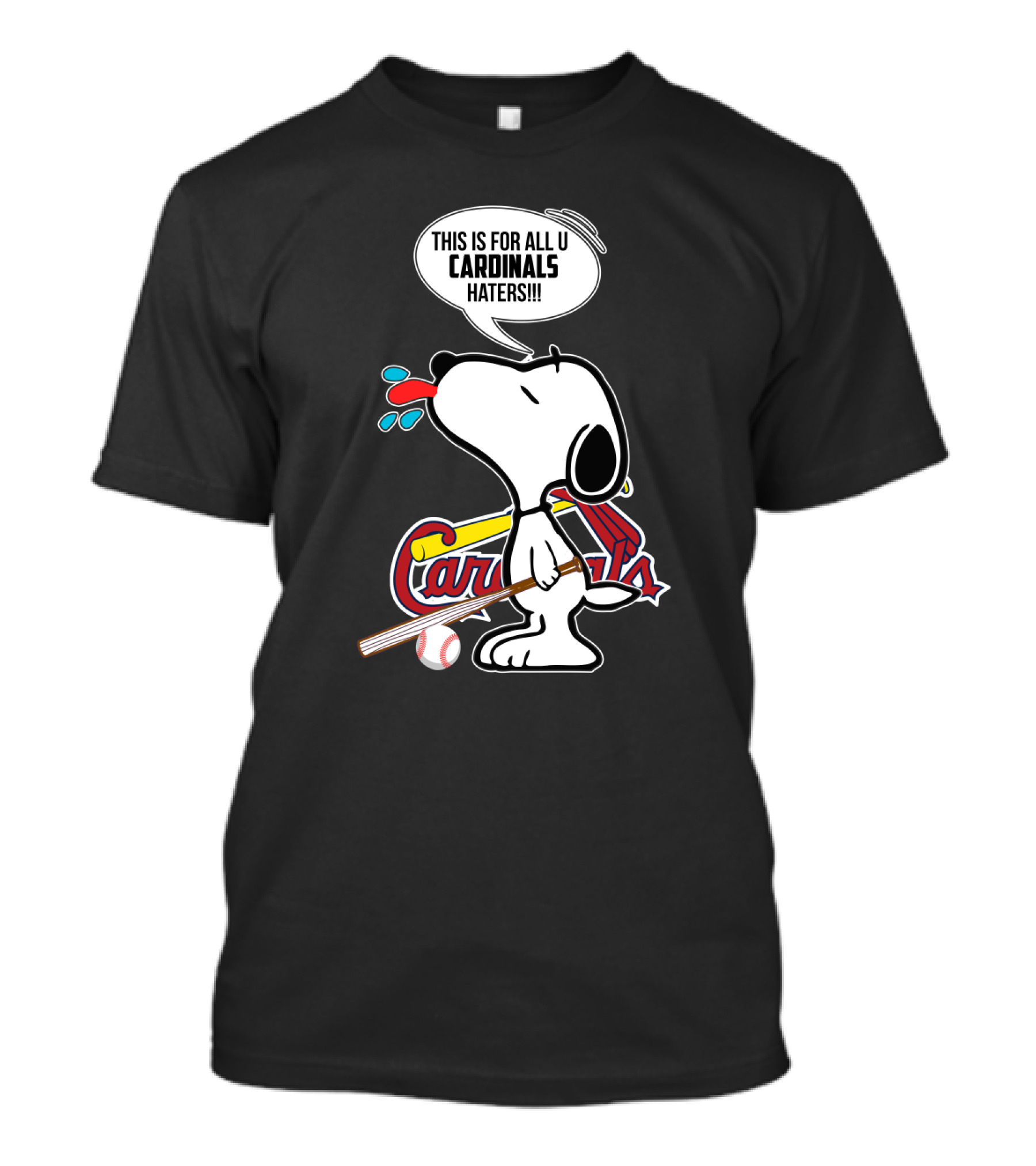 Snoopy St. Louis Cardinals Fans For All You Haters T-Shirt