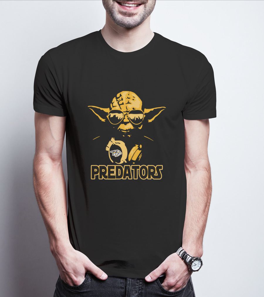 Yoda Predators Nashville Star Wars Fans Apparel Or Merchandise T-Shirt