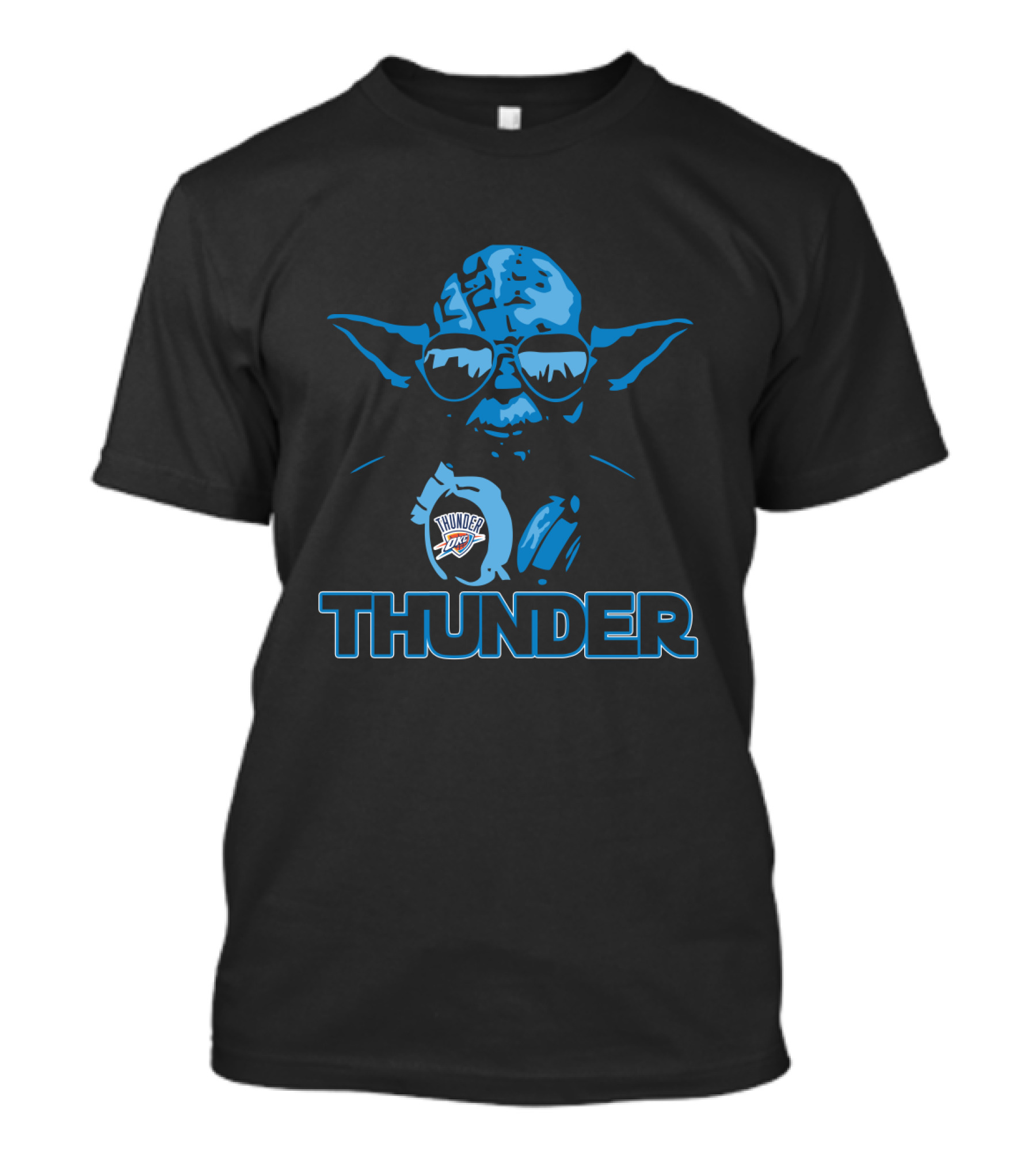 Yoda Thunder Oklahoma City Star Wars Crossover T-Shirt