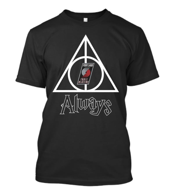 Portland Trail Blazers Deathly Hallows Always T-Shirt