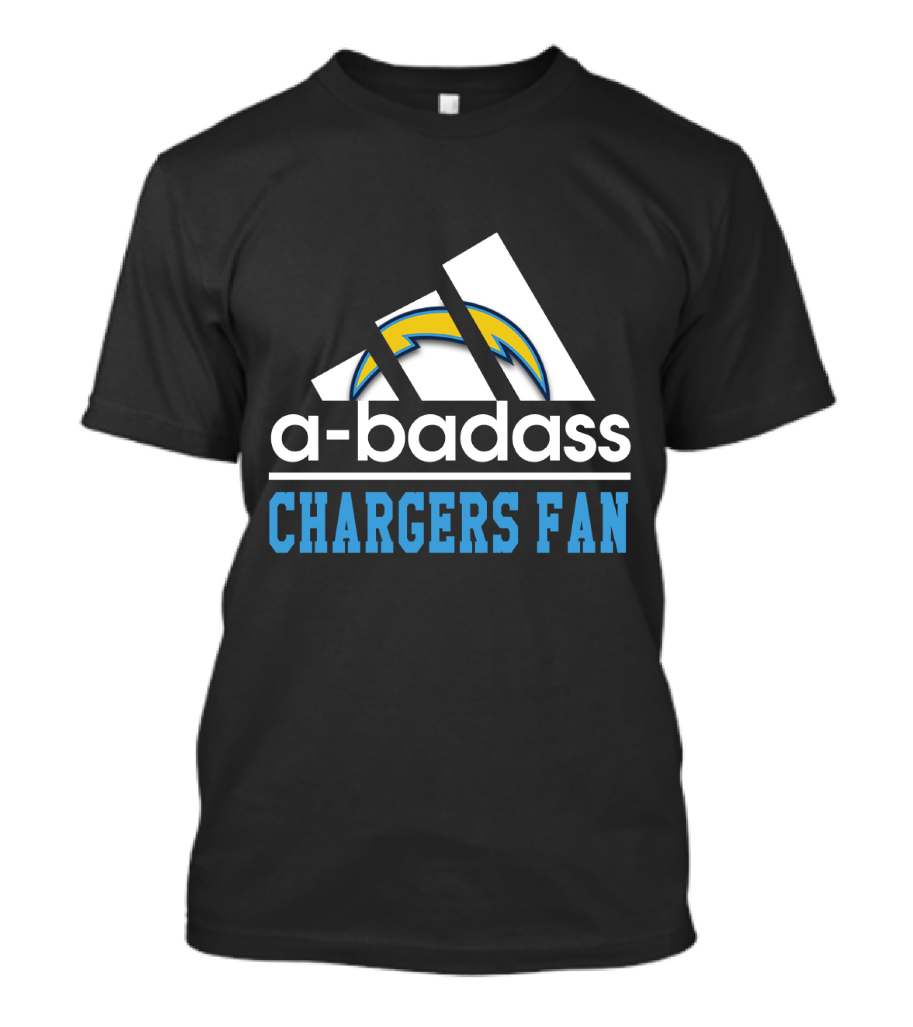 A-Badass Los Angeles Chargers Fan T-Shirt