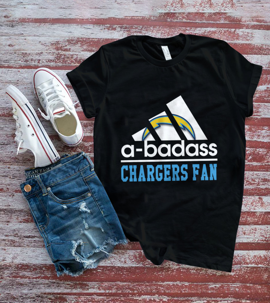 A-Badass Los Angeles Chargers Fan T-Shirt