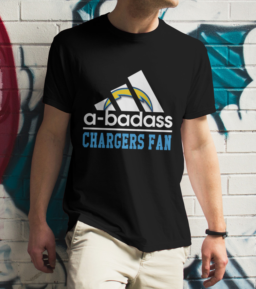 A-Badass Los Angeles Chargers Fan T-Shirt