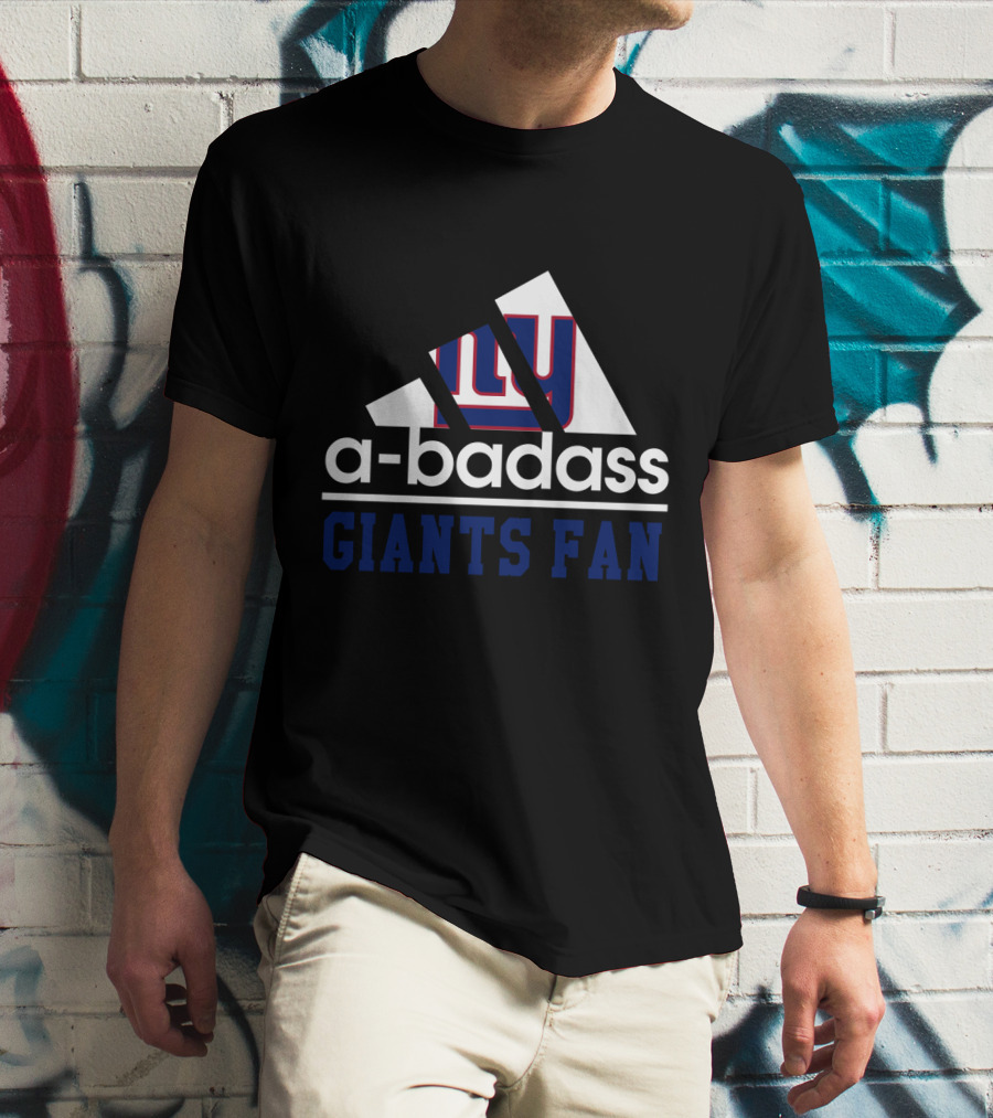New York Giants A-Badass Giants Fan T-Shirt