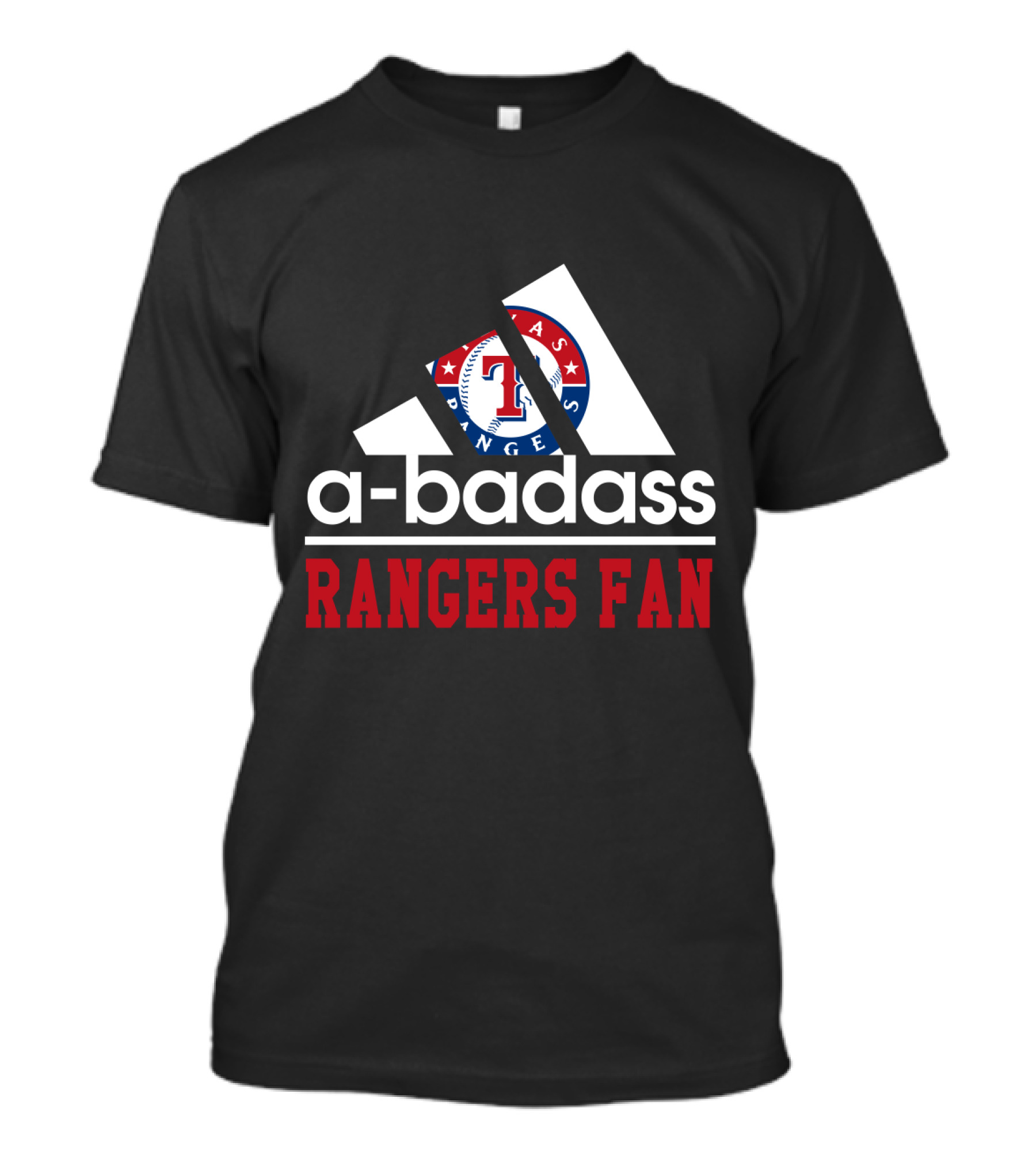 A-Badass Texas Rangers Fan Baseball T-Shirt