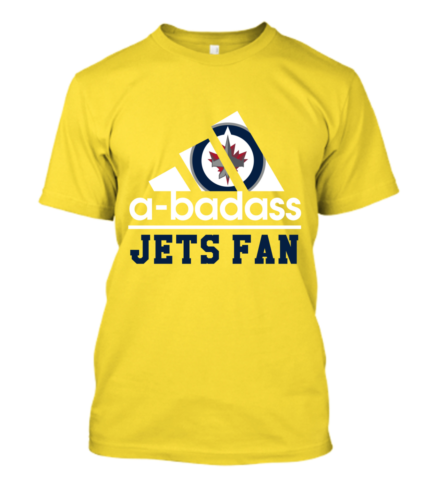 Jets Fan A-Badass Winnipeg Logo Cool T-Shirt