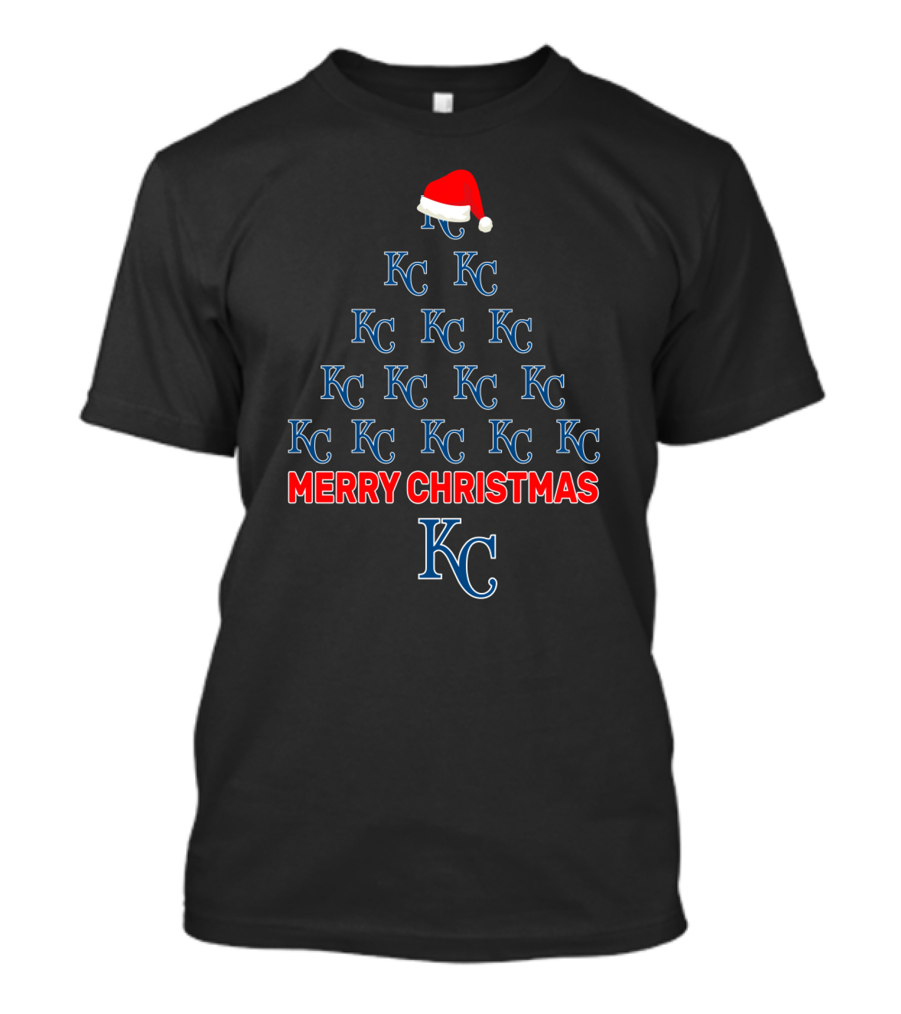 Merry Christmas Kc Royals Holiday Tree T-Shirt