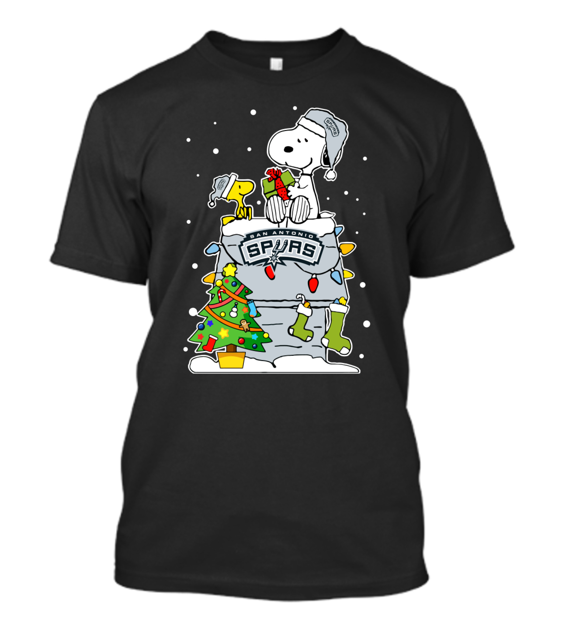 San Antonio Spurs Snoopy Christmas Peanuts Fans T-Shirt