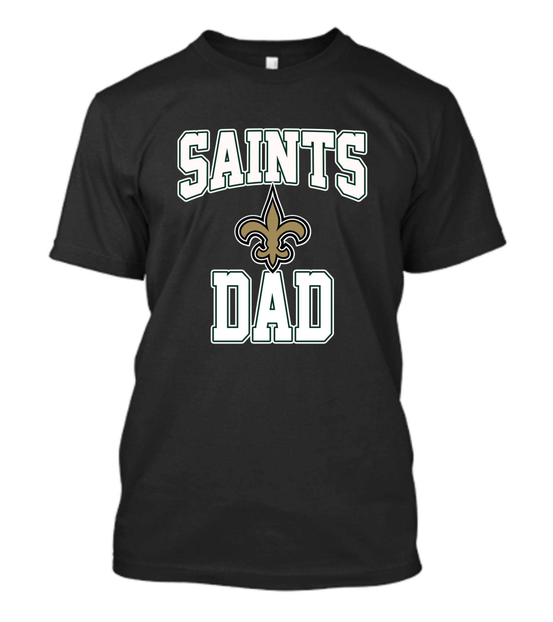 New Orleans Saints Dad Father's Day Fleur-De-Lis T-Shirt