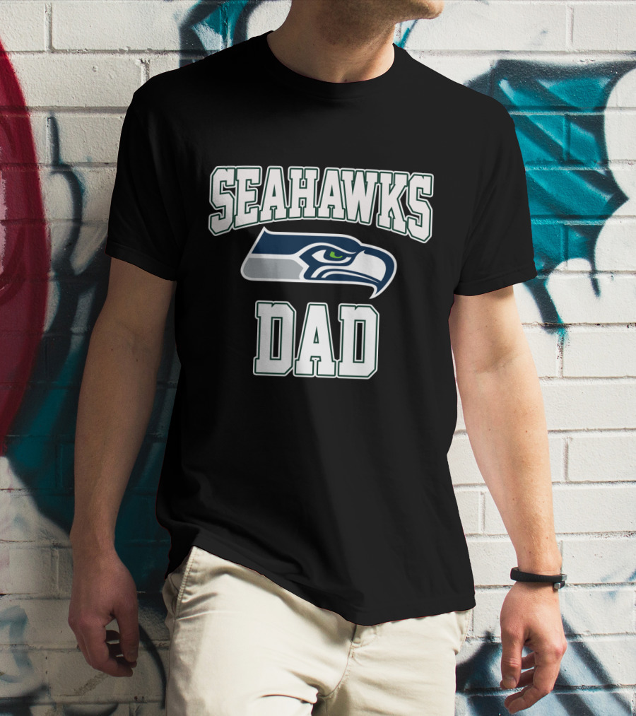 Seattle Seahawks Dad Father's Day Gift T-Shirt