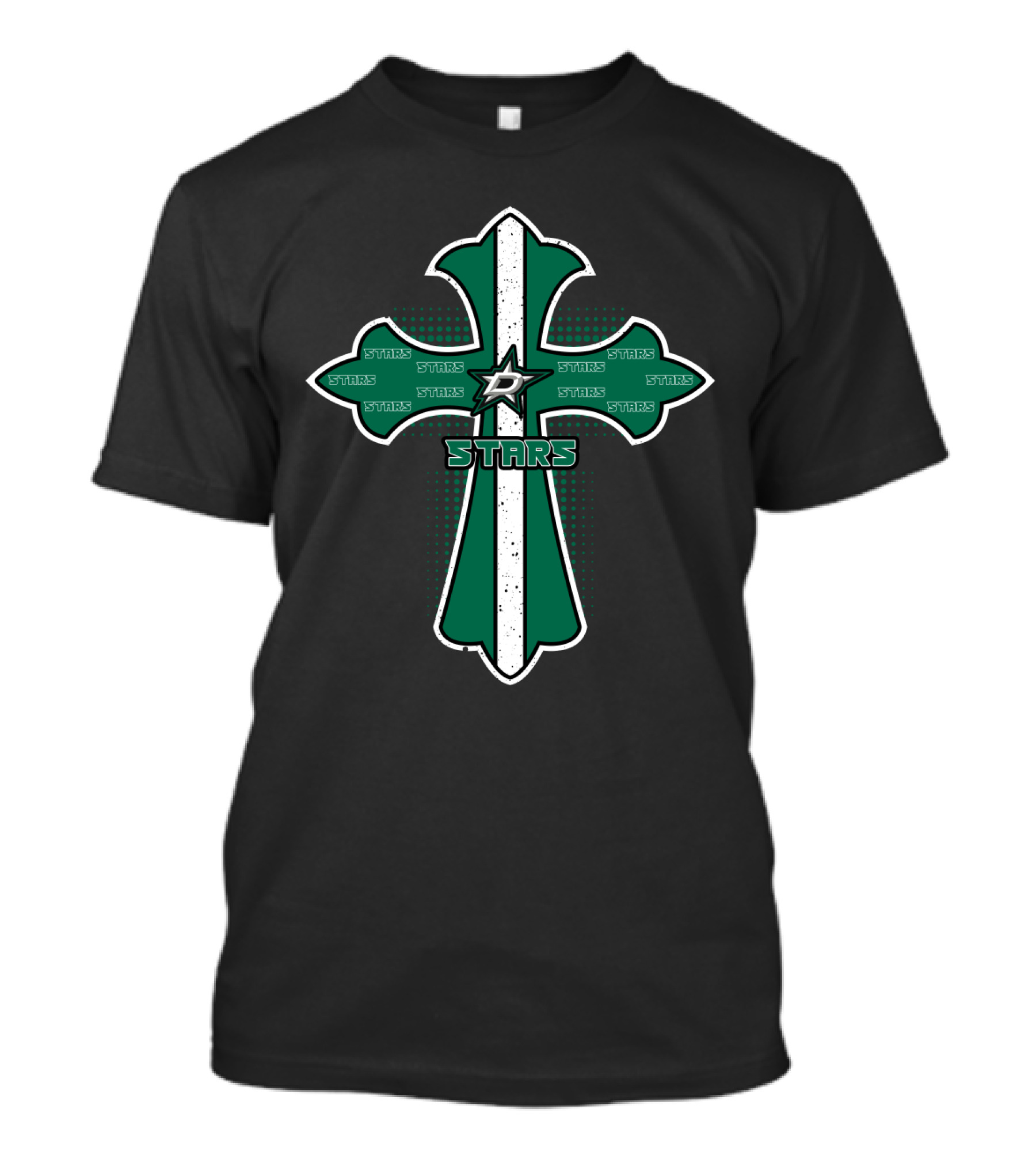 Cross With Jesus Faith And Dallas Stars Fans Unity T-Shirt