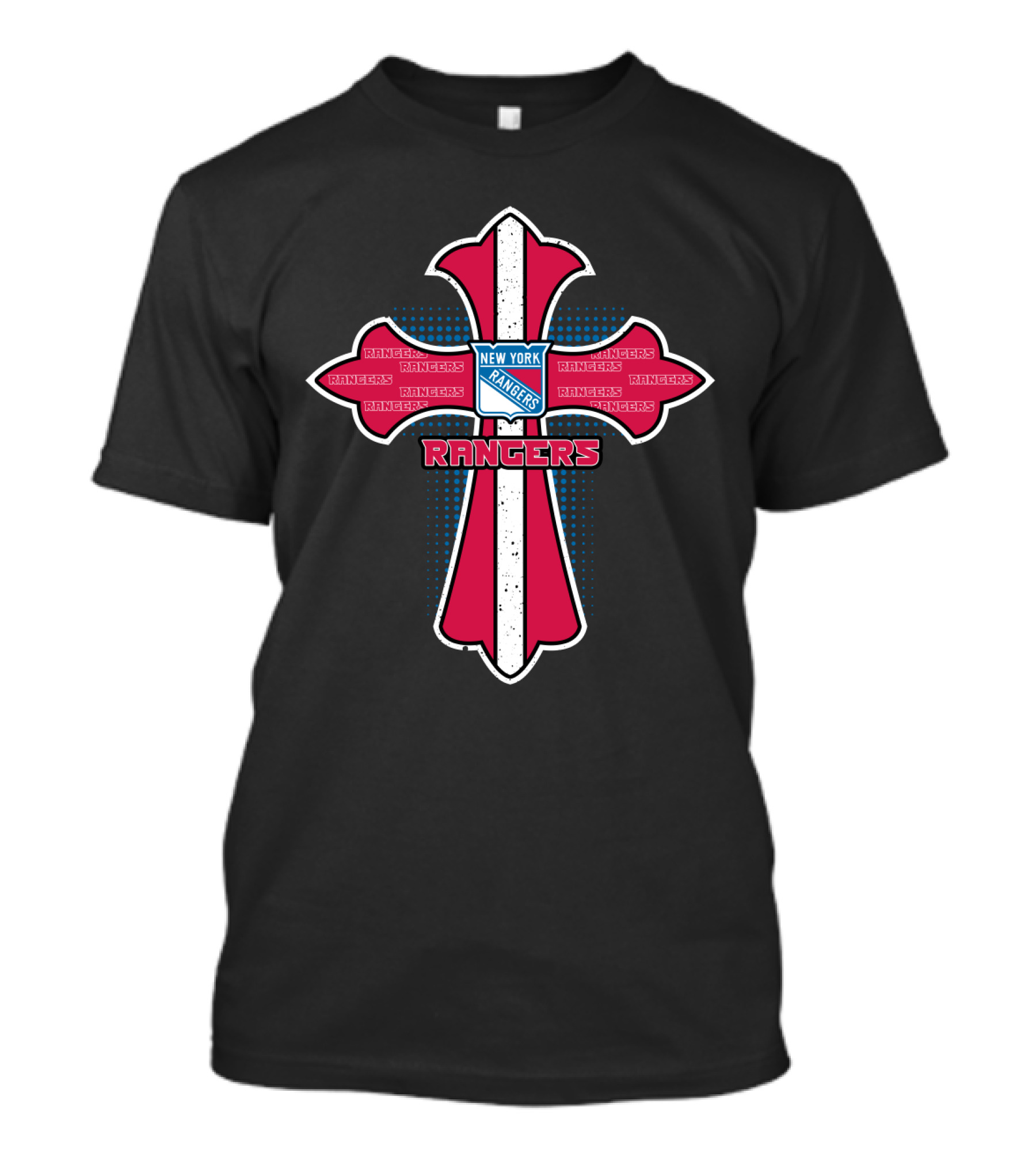 New York Rangers Red Cross T-Shirt