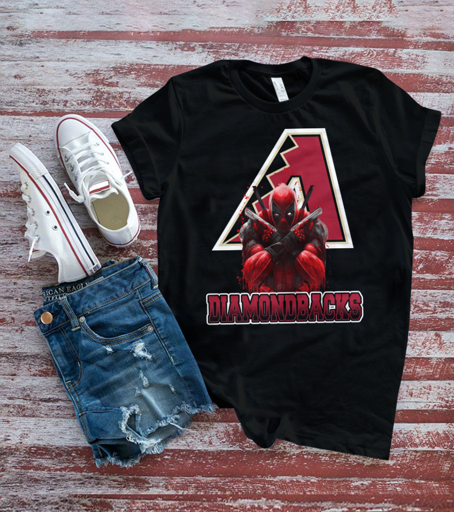 Arizona Diamondbacks Marvel Crossover With Deadpool T-Shirt