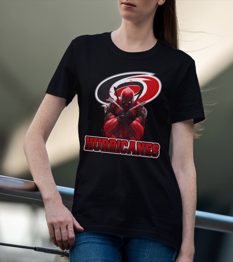 Carolina Hurricanes Deadpool Crossover Fan T-Shirt