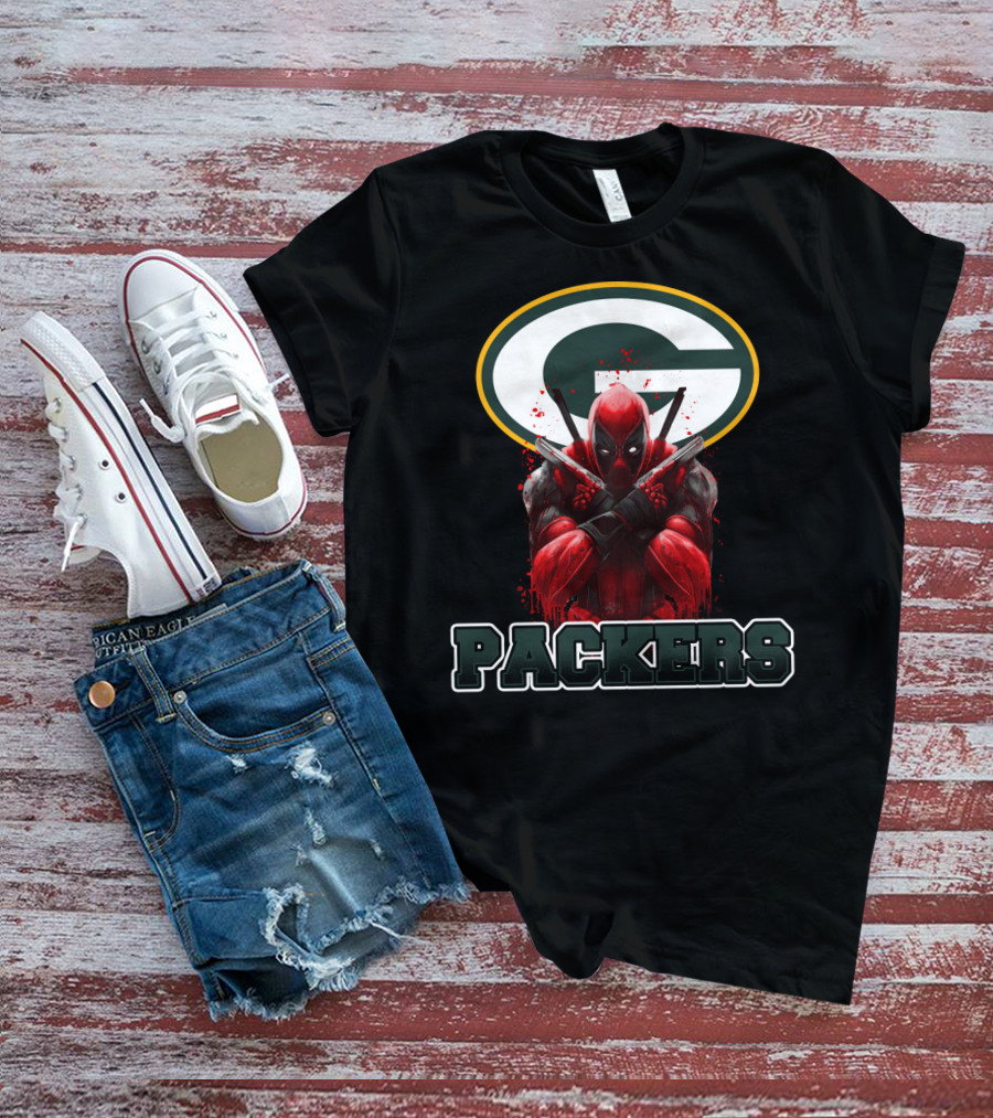 Green Bay Packers Deadpool Crossover Fan Merchandise T-Shirt