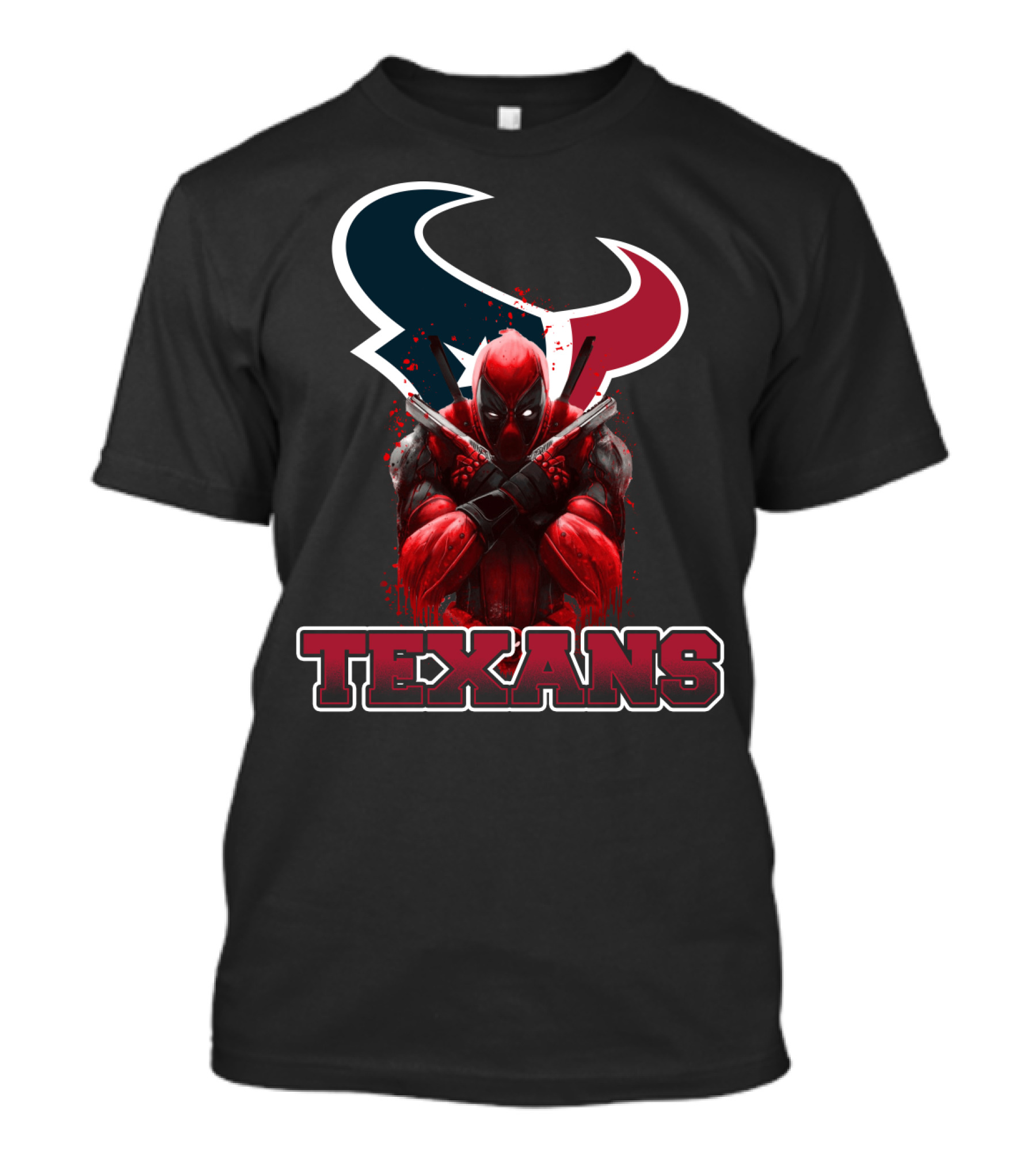 Texans Deadpool Crossover Featuring Houston NFL T-Shirt