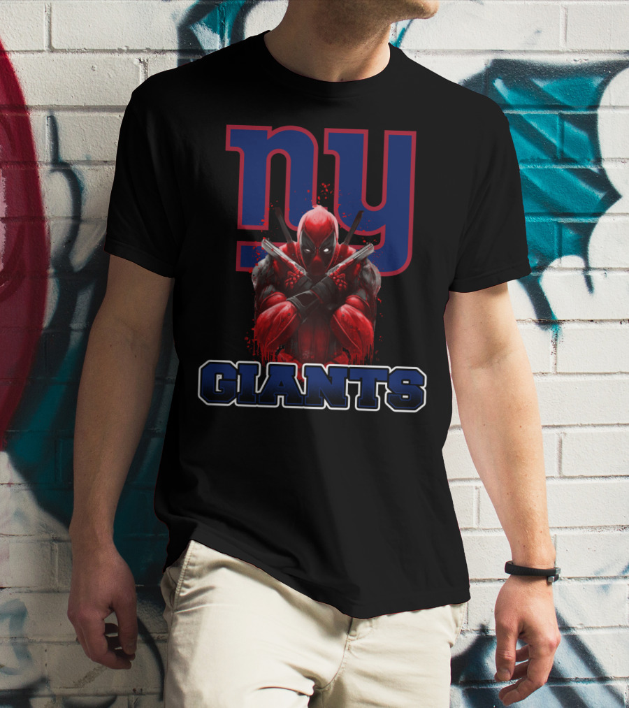NY Giants Deadpool Crossover Fan T-Shirt
