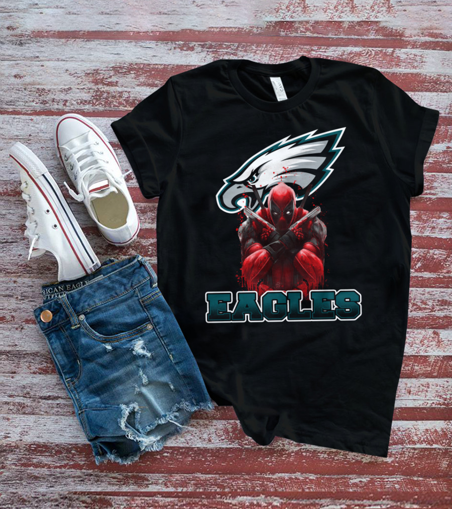 Philadelphia Eagles Deadpool Mashup Fans T-Shirt