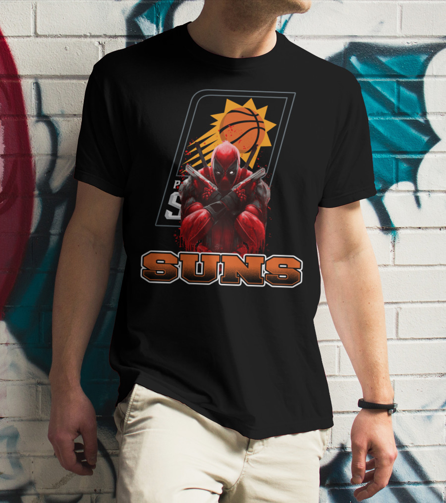 Phoenix Suns Basketball Deadpool Crossover Fan T-Shirt