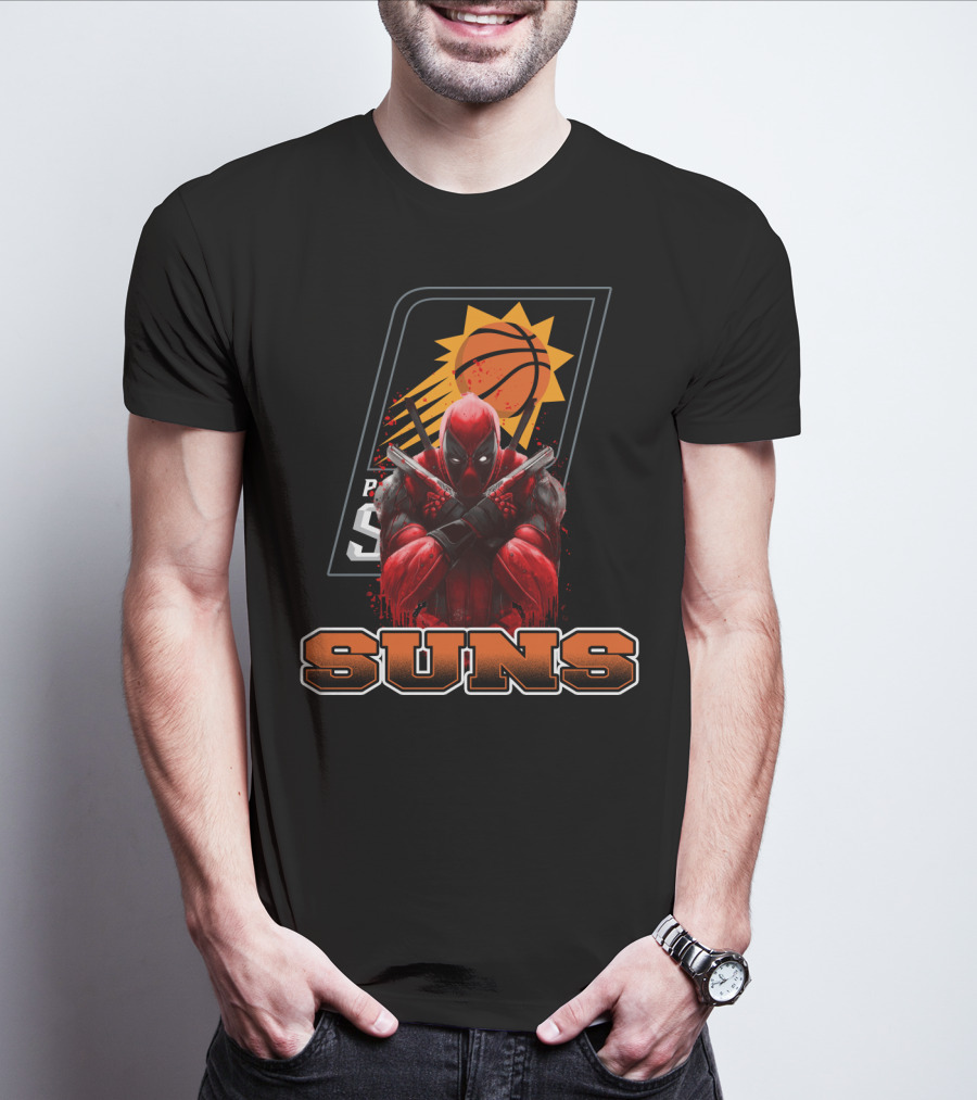 Phoenix Suns Basketball Deadpool Crossover Fan T-Shirt