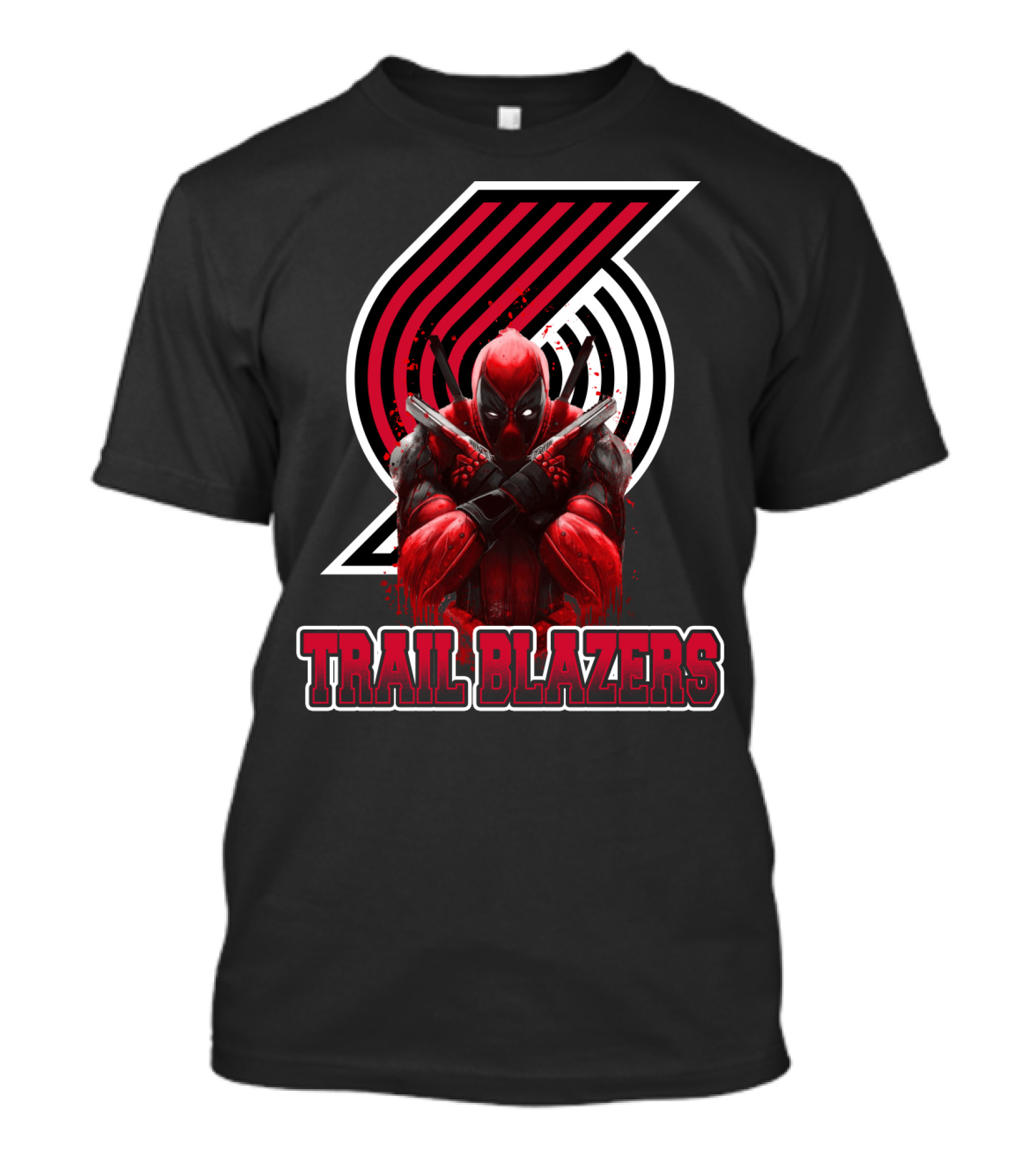 Trail Blazers Deadpool Crossover Fans Love T-Shirt