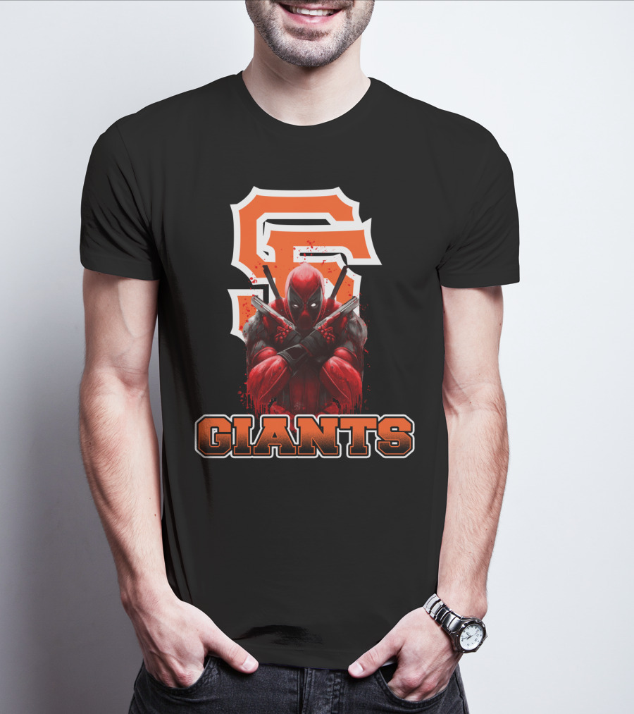 San Francisco Giants Deadpool Crossover Fans T-Shirt