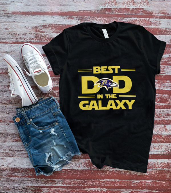 Best Dad In The Galaxy Baltimore Ravens T-Shirt