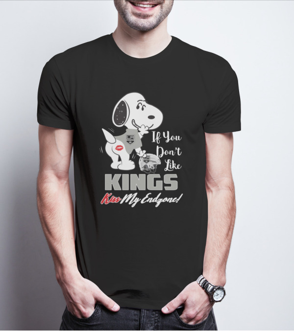 Snoopy If You Don't Like Los Angeles Kings Kiss My Endzone T-Shirt