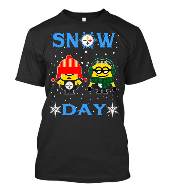 Snow Day Pittsburgh Steelers Minion Winter Fans T-Shirt