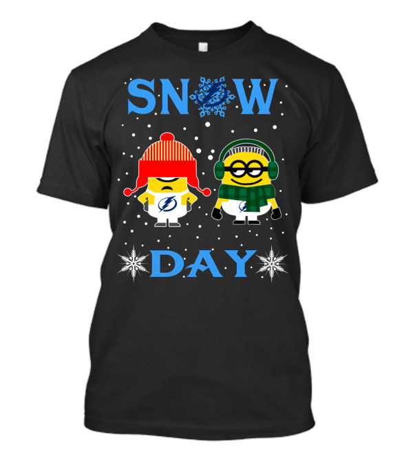 Snow Day Tampa Bay Lightning Minions Winter Fun T-Shirt