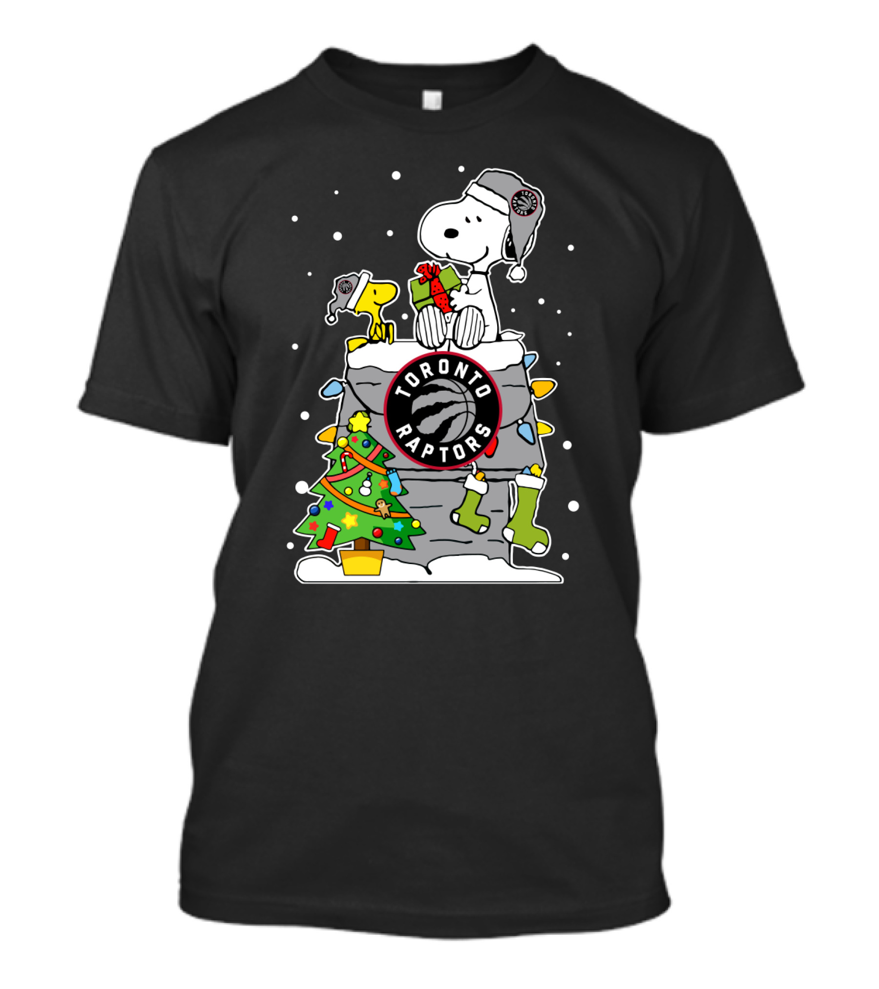 Toronto Raptors Snoopy Christmas Peanuts Holiday Basketball Gift T-Shirt