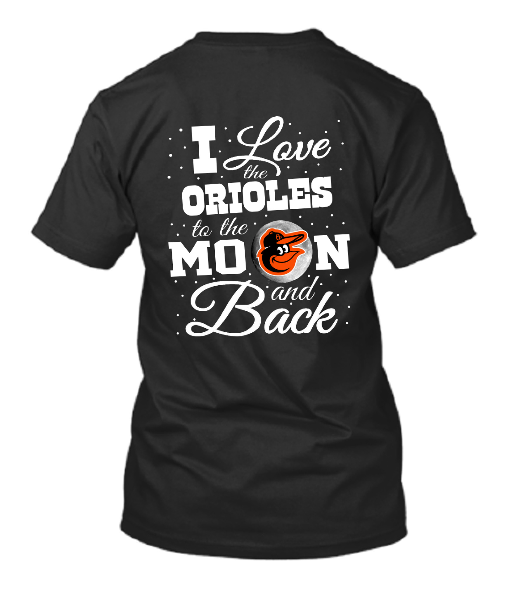 Baltimore Orioles Love To The Moon And Back With Iconic Bird T-Shirt