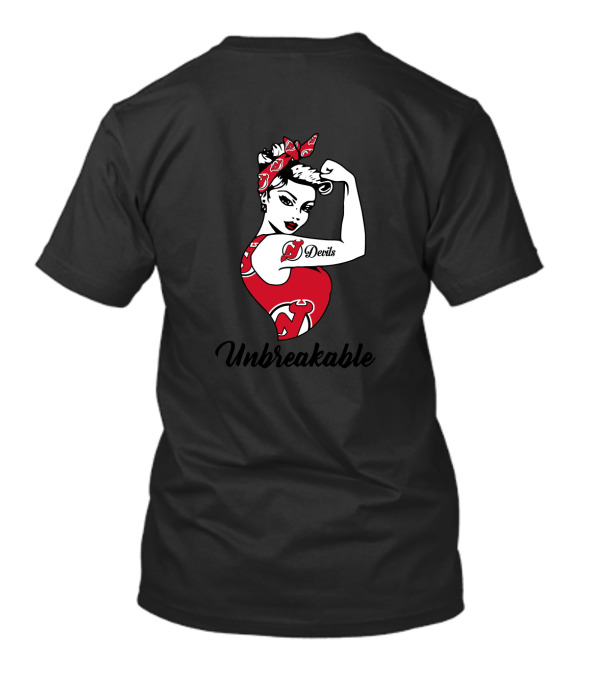 New Jersey Devils Unbreakable Strong Girl Devils Tattoo Iconic T-Shirt