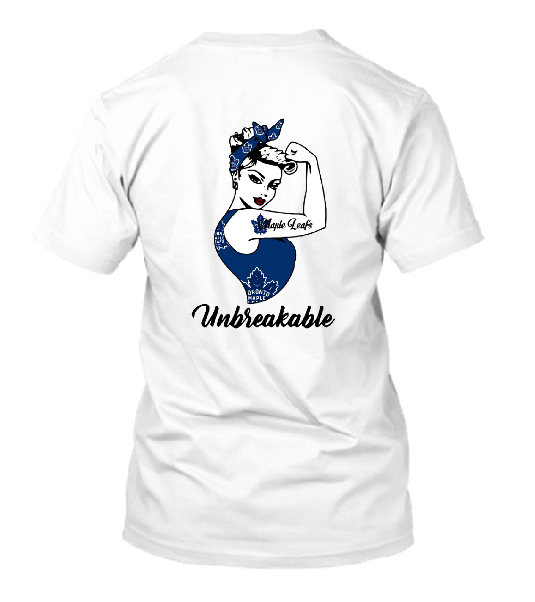 Unbreakable Toronto Maple Leafs Strong Girl Maple Leafs Tattoo T-Shirt